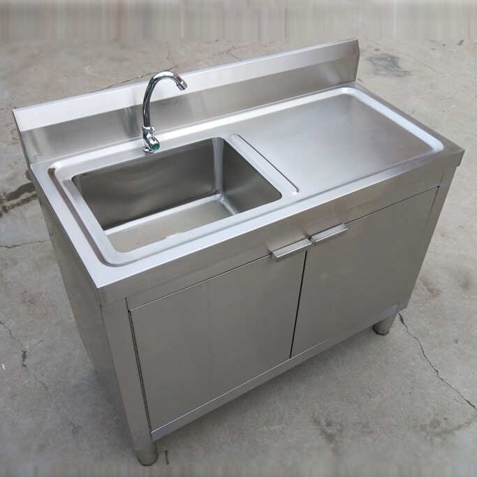 水池柜子一体集成水盆不锈钢洗衣水槽灶台台面板洗碗槽厨房洗菜盆