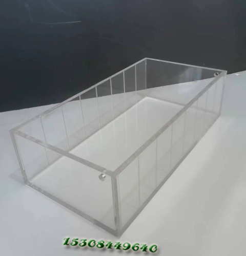 定制透明有机玻璃容器具隔膜电解水槽实验室器材亚克力防尘箱体