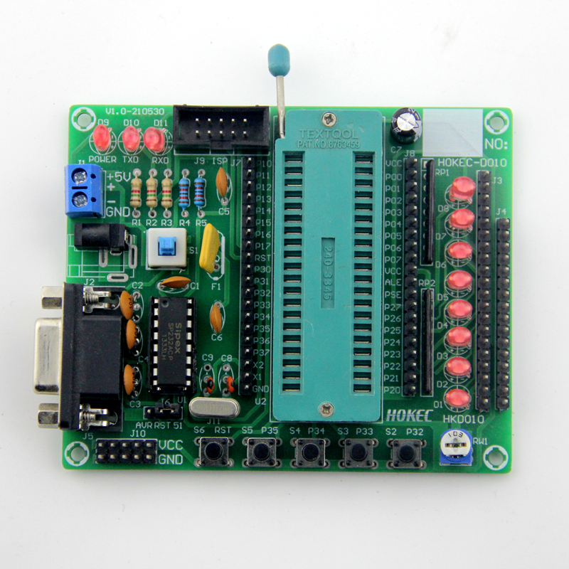 51单片机最小系统板 学习板 实验开发板 STC89C52 散件 DIY焊接板