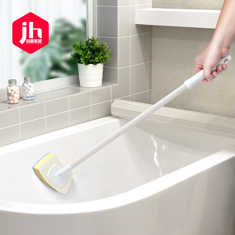 日本进口AISEN长柄浴缸刷专用洗卫生间浴室海绵清洁刷子清洗神器