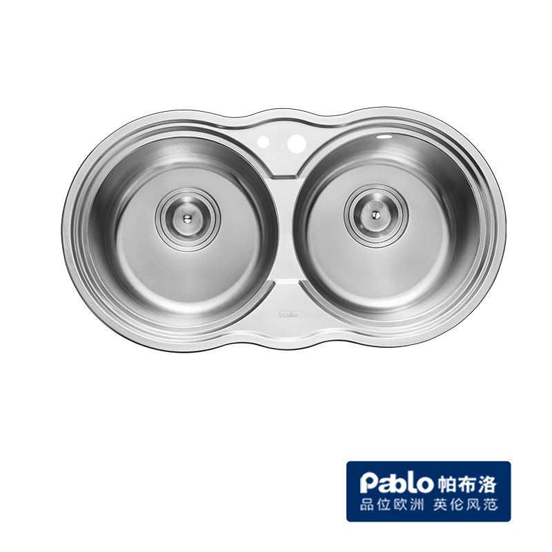 Pablo帕布洛不锈钢水槽双槽个性设计异形外观厨房洗菜盆RIP92001