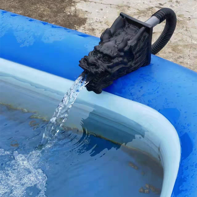 康卿假山鱼池装饰出水摆件龙头喷水青蛙喷水泵造景喷泉泵水族用品