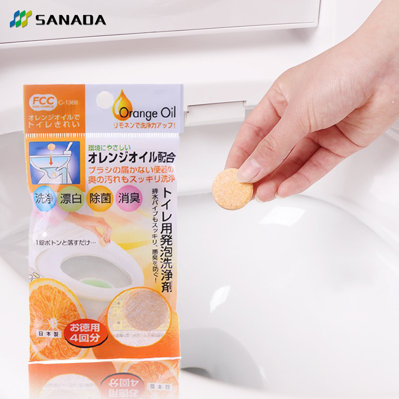 日本进口SANADA马桶泡腾清洁剂 厕所清洗漂白除菌 坐便器除臭剂