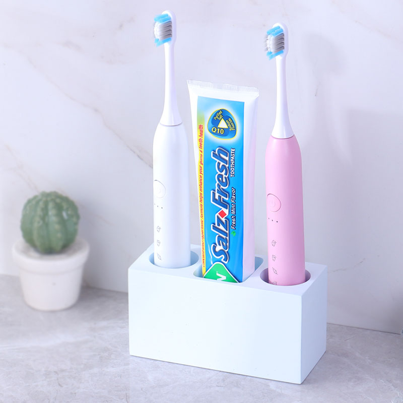 硅藻土电动牙刷座吸水易干防霉牙刷置物架牙具收纳架日本创意卫浴