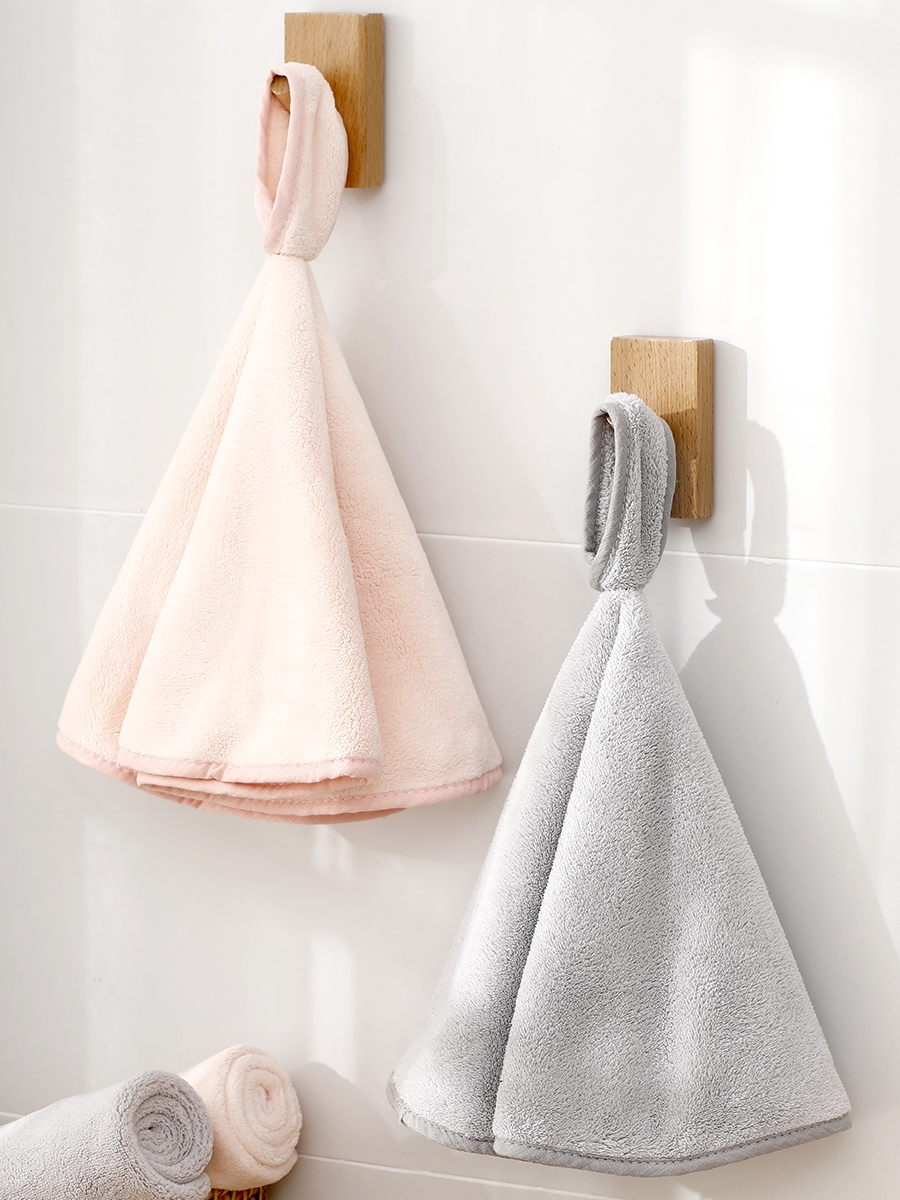 日本FaSoLa加厚擦手巾挂式懒人抹布吸水毛巾卫生间家务清洁搽手巾