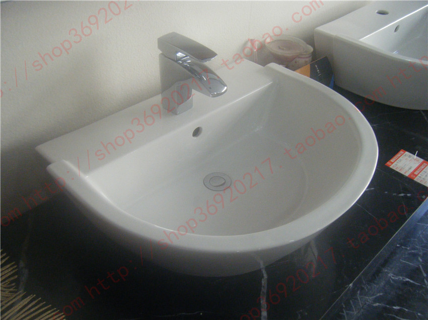 HCG和成洗脸盆L5513S台上盆LF5513S半挂式洗手盆挂墙陶瓷盆特价