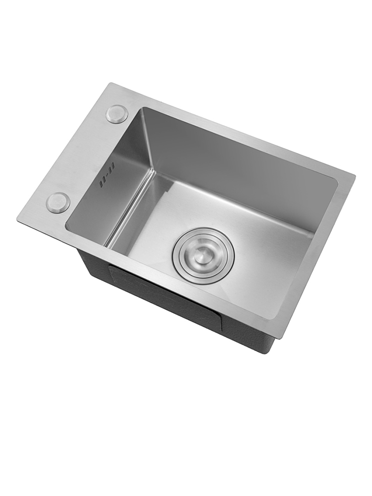 厨房小号单槽SUS304不锈钢迷你水槽洗菜槽加厚单盆超小手工盆套餐