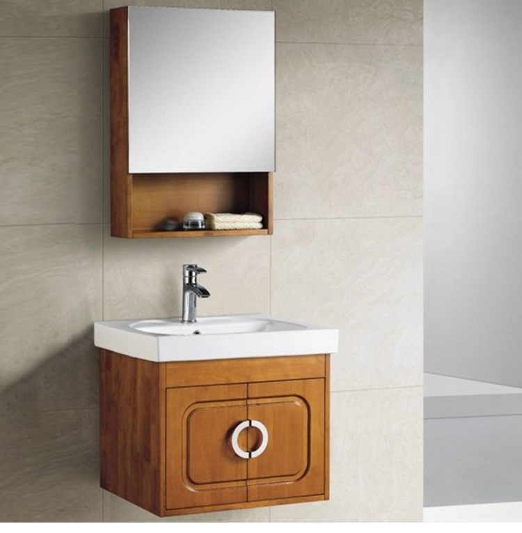 欧式浴室柜镜柜组合台上盆洗脸盆柜简约洗面盆小户型卫生间柜2060