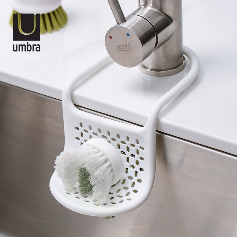 UMBRA水槽挂篮厨房水池沥水篮创意龙头挂袋置物架洗碗海绵收纳架