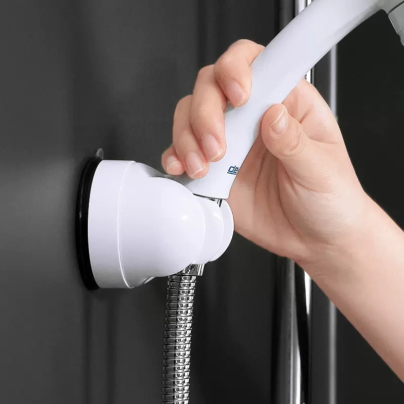 韩国deHub淋浴头支架固定器儿童万向花洒支架免打孔可调节吸盘座