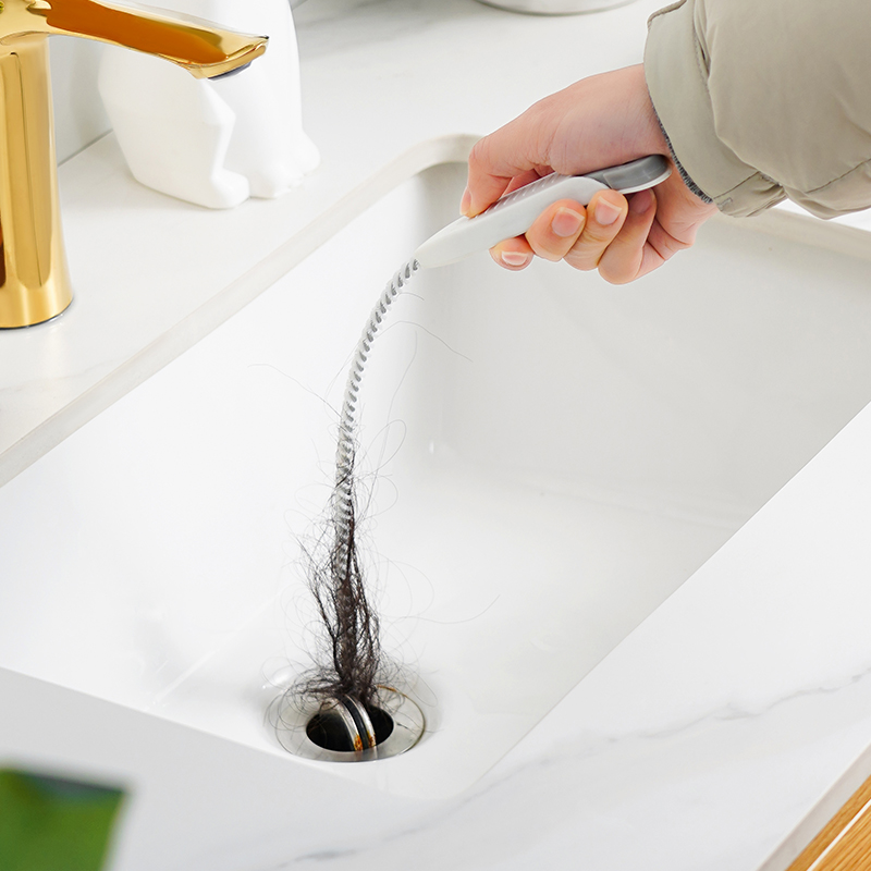 管道疏通器下水道毛发头发清理器洗手水池水槽防堵通水管清洁刷棒