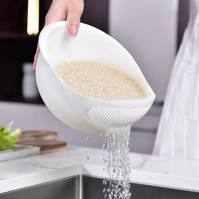 创意厨房淘米器洗米筛家用淘米盆塑料沥水篮神器洗菜篮大小多功