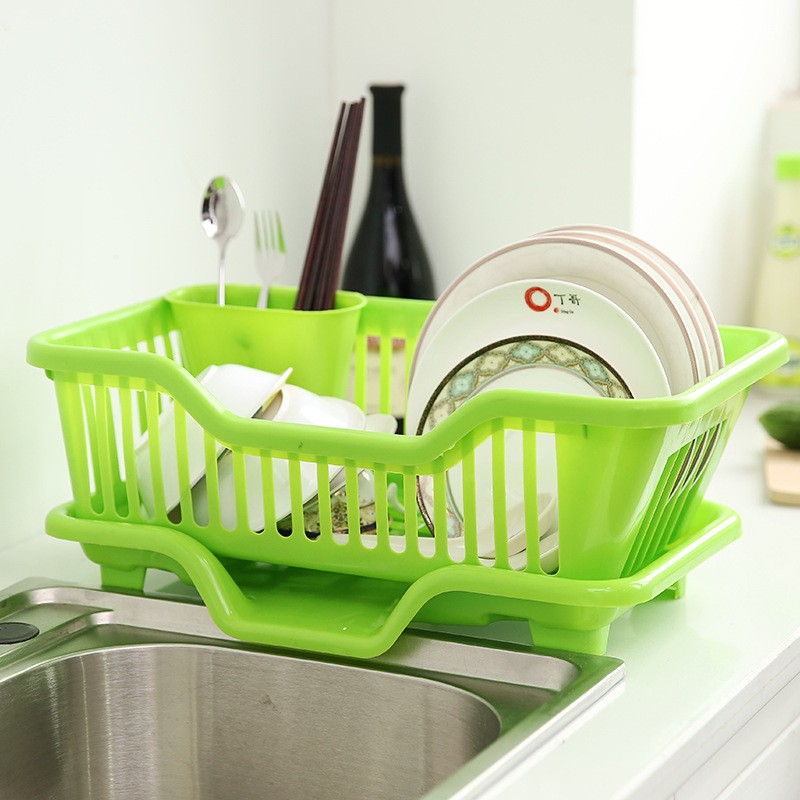 厨房碗架碗碟沥水篮水槽置物架塑料餐具家用碗筷滤水收纳盒碗盘架
