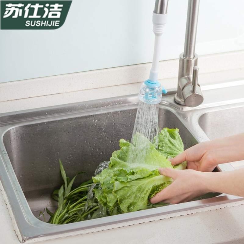 家用水龙头花洒喷头厨房水槽防溅洗碗蔬菜可旋转节省水器自来水嘴