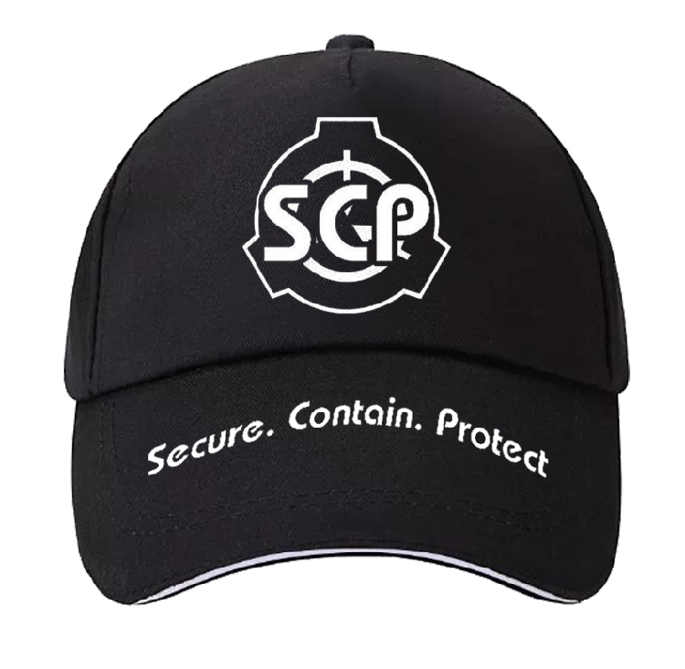 SCP基金会帽子 动漫周边鸭舌帽 二次元中二病联盟男女遮阳棒球帽