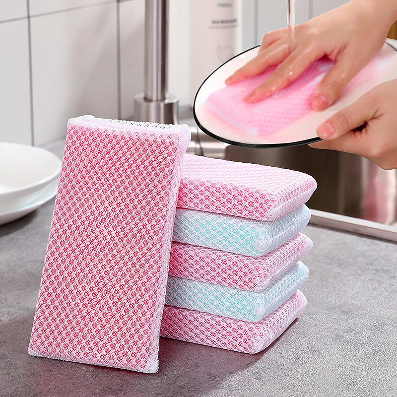 日本家用厨房洗碗海绵刷碗百洁布清洁洗碗布洗锅海绵擦块神器