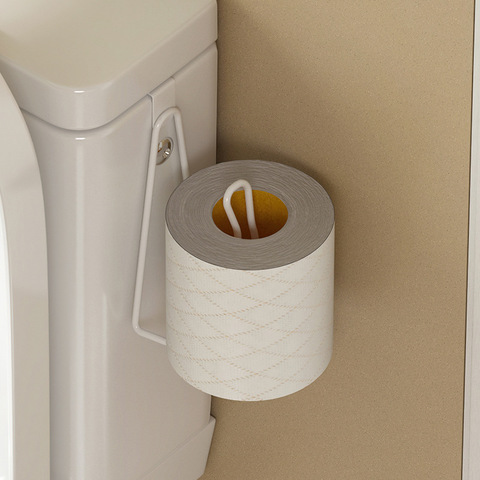 厕纸架置纸巾架马桶浴室厕所洗手间壁挂式免打孔抽纸架卫生间卷纸
