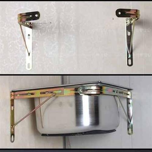 不锈钢小水槽单槽厨房阳台洗菜洗碗洗手盆简易水池支架