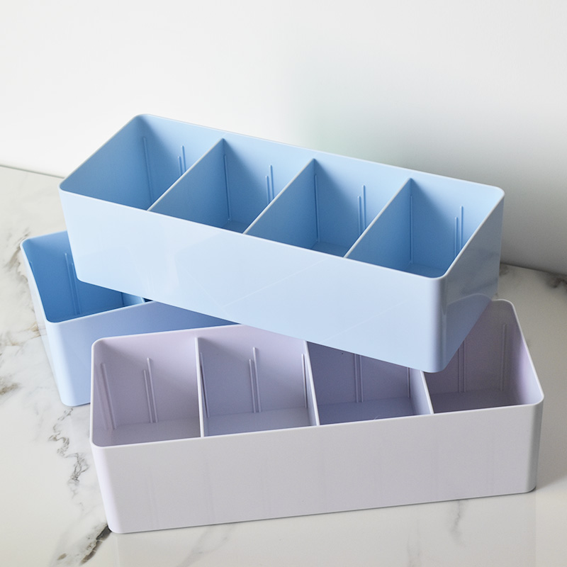 医院用抽屉分格收纳盒多格桌面分隔盒长方形塑料医院药品分类整理