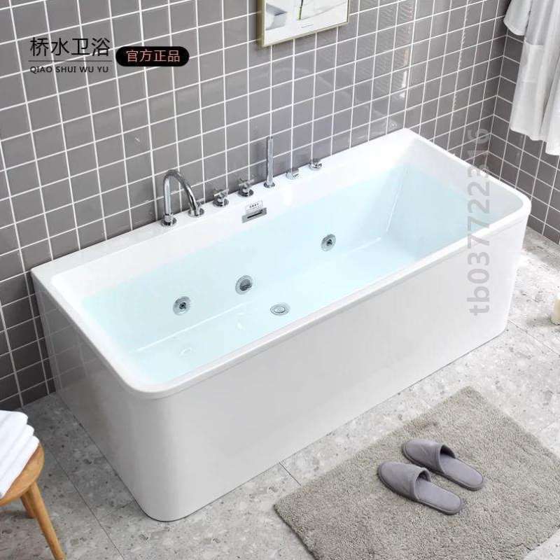 按摩人家浴缸亚克力用独立式成恒温冲浪保温浴缸小户型浴缸
