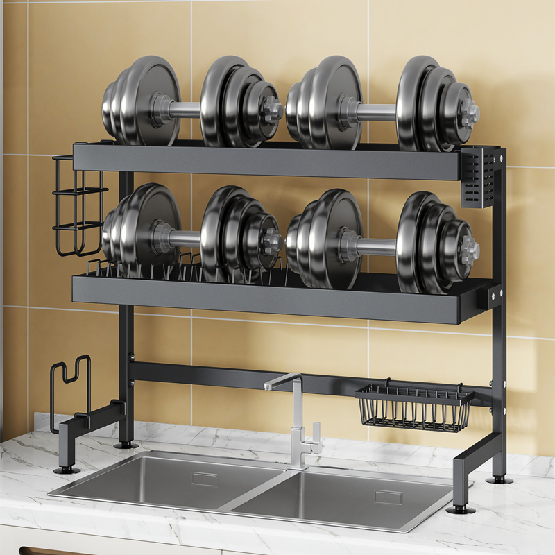 厨房水槽置物架台面碗盘收纳架多功能洗碗架水池上放碗碟架沥水架