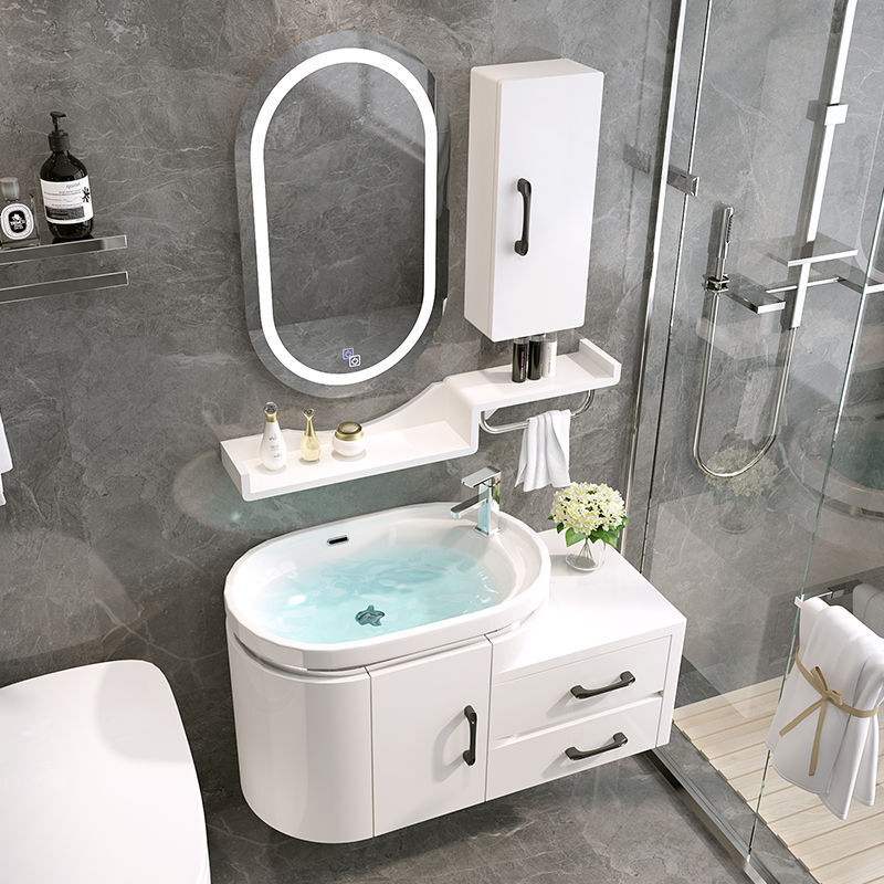 小户型现代40宽浴室卫浴组合洗漱台洗脸洗手洗面池台盆卫生间镜柜