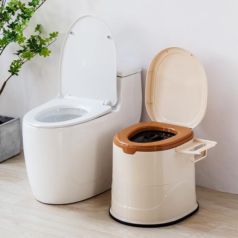 孕妇马桶便携式老人坐便器可移动家用防臭塑料尿盆加固蹲厕坐便椅