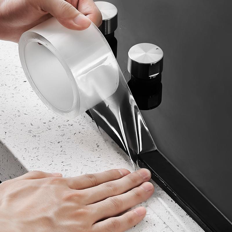 厨房水槽防水贴纸灶台水池美缝贴卫生间洗手盆台面防霉防潮挡水条