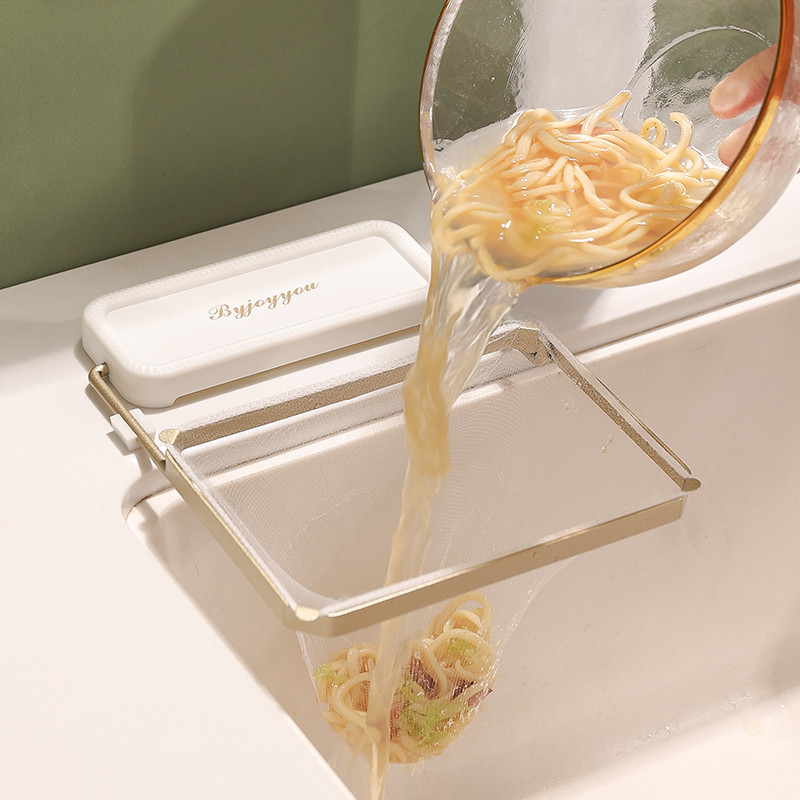 厨房水槽过滤网支架厨余剩菜沥水篮沥水网洗碗槽洗菜水池垃圾漏网