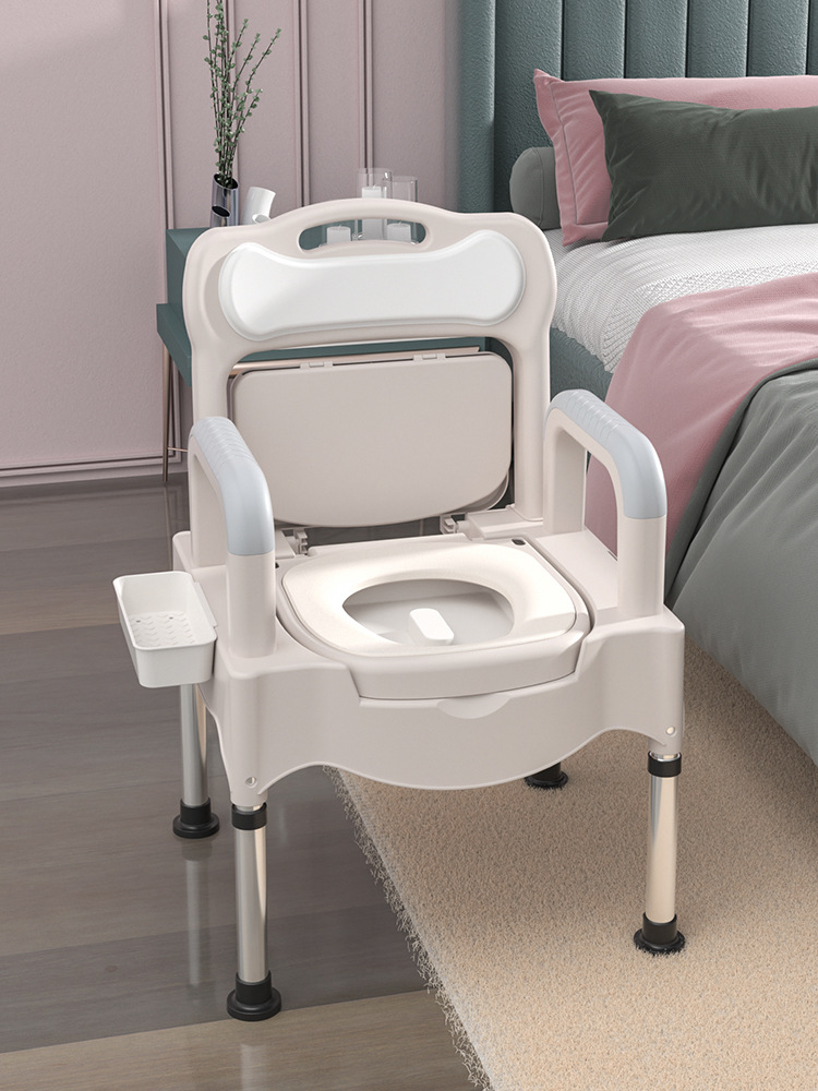 老年人马桶不锈钢六档可调节座便器便携式坐便椅孕妇家用尿桶便盆