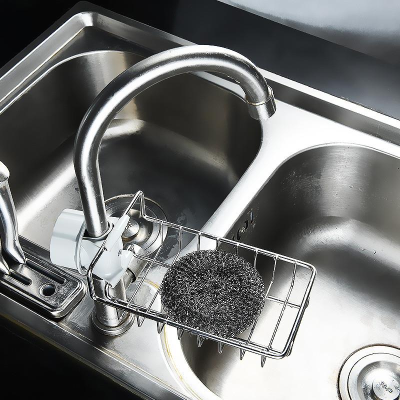 厨房水龙头置物架塑料可旋转神器新款夹式水槽收纳挂篮沥水抹琦.