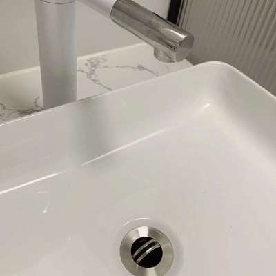 陶瓷洗手盆漏水塞防臭洗脸盆水池塞子通用按压式弹跳下水器管配件