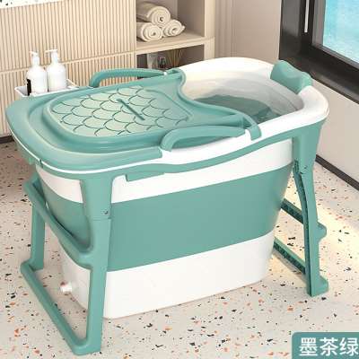 泡澡桶可折叠浴桶家用成人儿童洗澡桶小户型浴缸婴儿洗澡盆沐浴桶