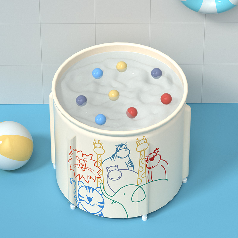 沐浴桶可折叠儿童洗澡桶浴盆家用宝宝可折叠婴儿游泳桶浴缸泡澡桶