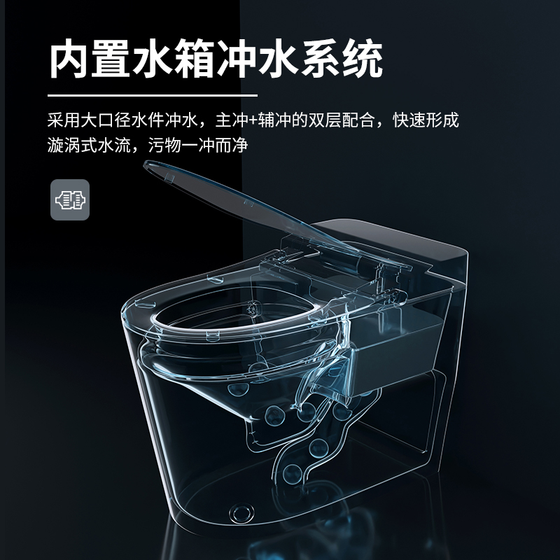 马桶坐便器家用抽水非智能虹吸式小户型卫生间防臭节水普通座便器