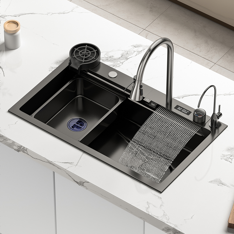 BEDL贝德拉S04水槽套装304不锈钢大单槽洗菜盆厨房多功能洗碗池