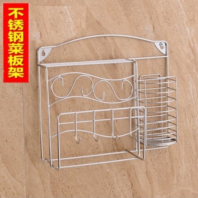 厨房置物架壁挂厨卫用品筷子勺子刀架挂钩厨具挂架挂件多功能