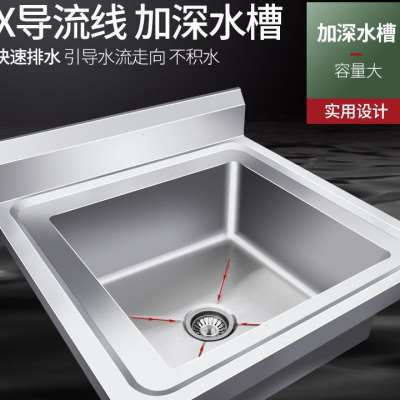 水槽厨房不锈钢单双槽带商用洗碗洗菜盆池水池大号池