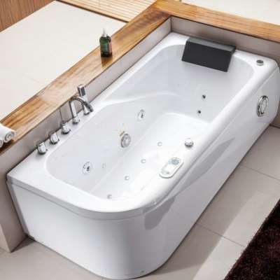 新款长方形SPA浴缸亚克力按摩冲浪浴缸成人独立浴缸网红泡澡家用