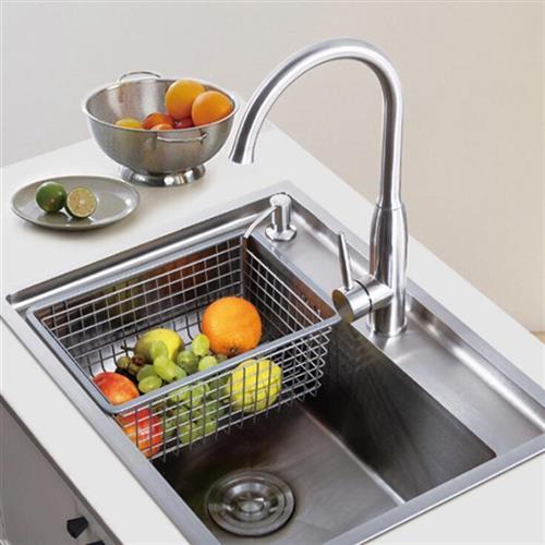 水槽不锈钢沥水篮伸缩厨房洗菜盆水池洗碗池碗碟收纳沥水架洗菜篮