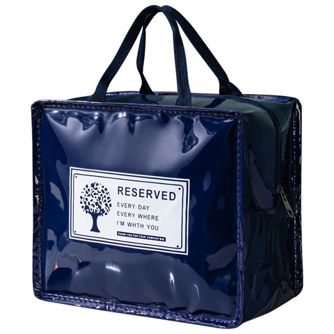 化妆包手提袋旅行收纳包大容量女士化妆品饭盒袋可爱洗漱包防水PU