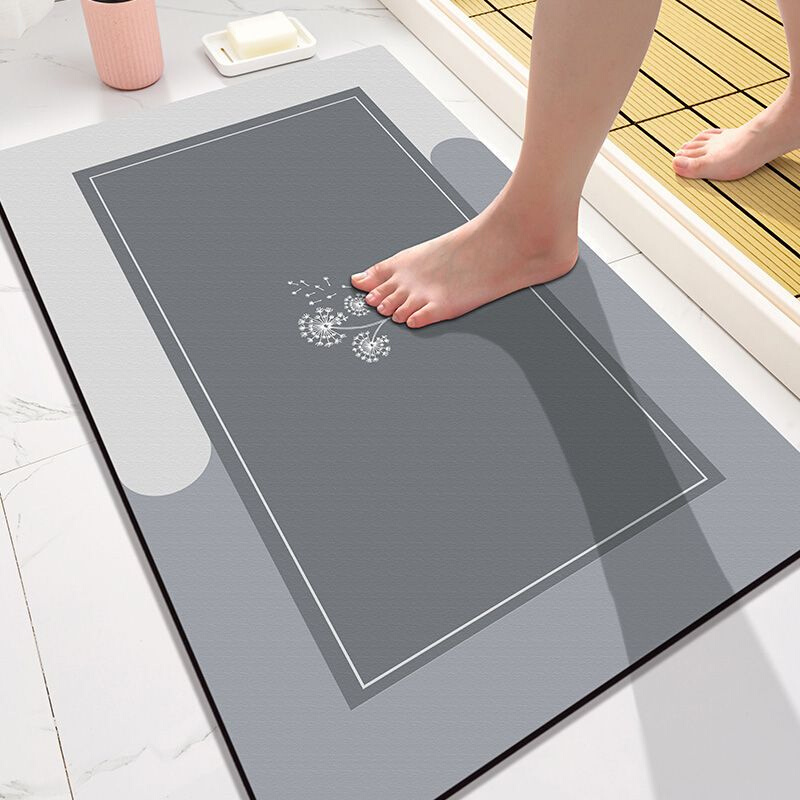 软硅藻泥浴室吸水地垫防滑脚垫卫生间厕所门口垫子卫浴地毯