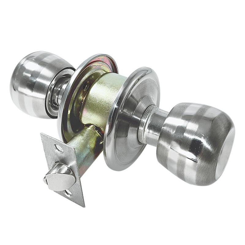 不锈钢球形门锁通用型卫浴门房间门实木门锁具加厚款防盗圆形球锁