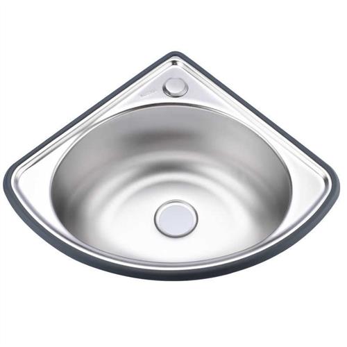 不锈钢三角盆 加厚小水槽 超小角单槽水盆洗菜盆洗手盆洗碗池包邮
