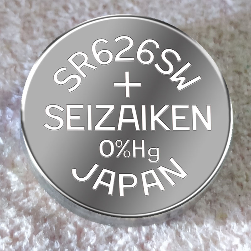 SEIZAIKEN精工SR626SW/377无汞氧化银原装手表纽扣电池 电子