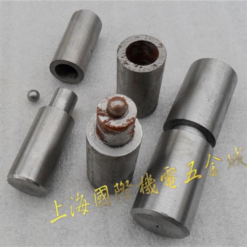 上海25-45mm焊接门轴圆柱合页 带轴承圆门柱 重型铁铰链铁门门轴