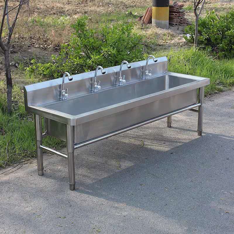 商用厨房不锈钢304定制水槽洗菜盆饭店平台洗菜池单槽洗碗池双槽