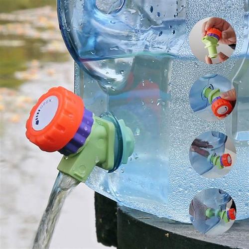 户外水桶塑料家用PC饮用纯净矿泉水桶家用车载储水箱带龙头装水桶