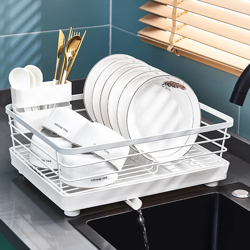 锋上沥水碗架厨房置物架不锈钢台面防水防锈碗碟筷收纳盒水槽沥水