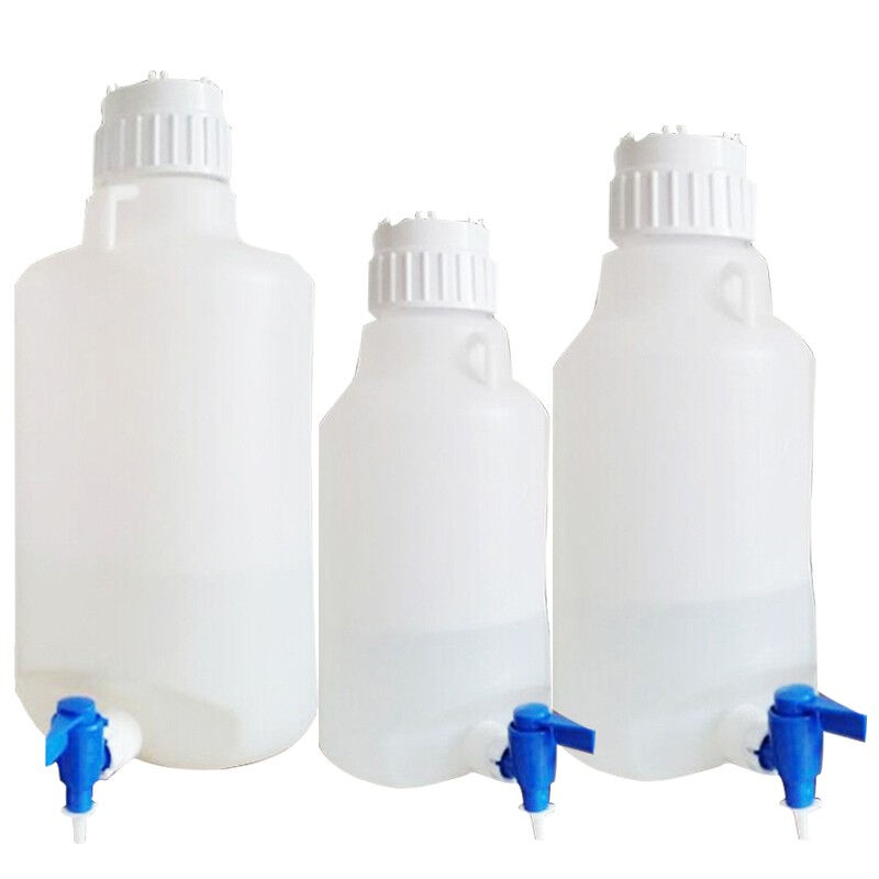 兰诗（LAUTEE）WS5001塑料龙头瓶蒸馏水纯净水储存下口瓶实验室耐